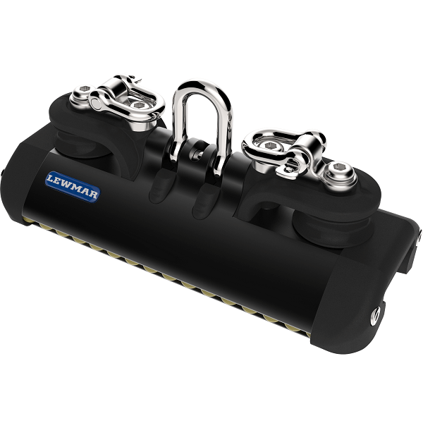 HTX Torlon ball bearing cart with shackle, pair of sheaves & ring - T1 - N°1 - comptoirnautique.com