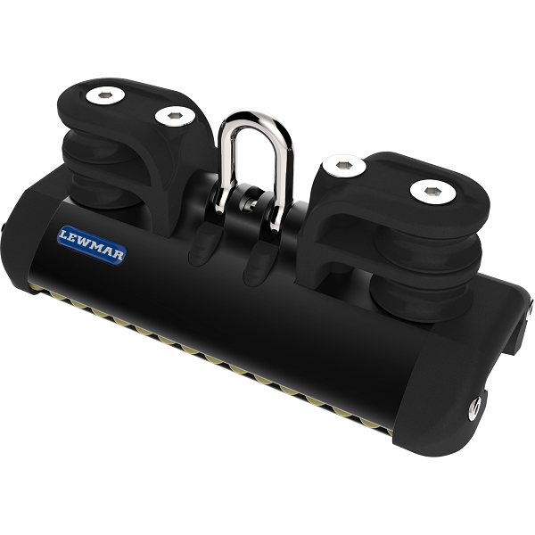 HTX Torlon ball bearing cart with shackle and pair of double sheaves - T2 - N°1 - comptoirnautique.com