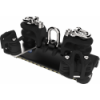 HTX Torlon ball bearing cart with shackle, double sheaves, ring & cleat - T2 - N°1 - comptoirnautique.com