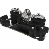 Carrello a sfere HTX Torlon con albero cardanico, doppia puleggia, anello e tacchetta - T2 - N°1 - comptoirnautique.com
