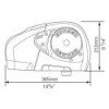 dimensions guindeau H2 lewmar horizontal lewmar de face - N°7 - comptoirnautique.com