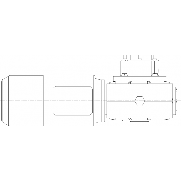 Motorreductor para C10 - 4 kW 400 V CA - N°1 - comptoirnautique.com