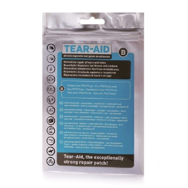 Kit de reparação Tear-Aid Tipo B - PVC/Vinil - N°1 - comptoirnautique.com