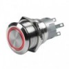 Bouton poussoir à LED rouge - 12V - on/off - N°1 - comptoirnautique.com
