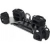 NTR Torlon ball bearing carriage with shackle, 4 control sheaves & cleat - T1 - N°1 - comptoirnautique.com