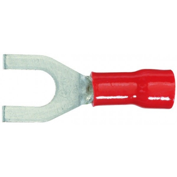 Borne en horquilla Ø 0,5 - 1,5 mm² - Ø4 mm - rojo - N°1 - comptoirnautique.com