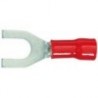 Terminale a forcella Ø 0,5 - 1,5 mm² - Ø4 mm - rosso