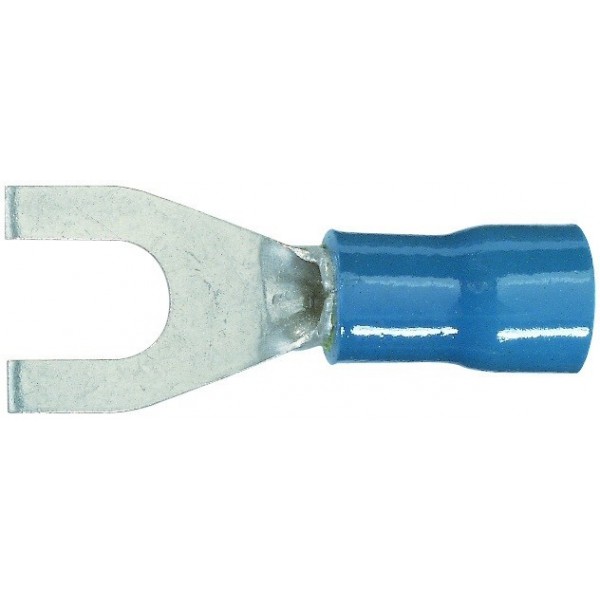 Terminale a forcella Ø 1,5 - 2,5 mm² - Ø5 mm - blu - N°1 - comptoirnautique.com