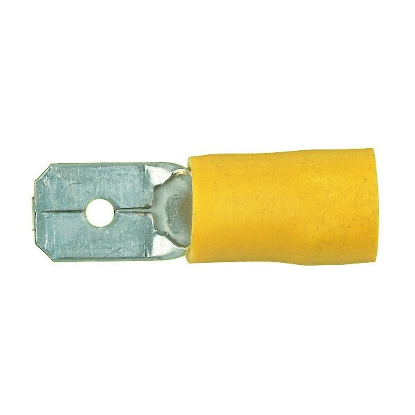 Fiche plate mâle Ø 4 - 6 mm² - 6.3 mm - N°1 - comptoirnautique.com