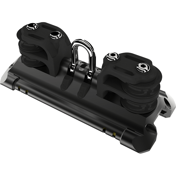 NTR Torlon ball bearing carriage with shackle & 4 control sheaves - T1 - N°1 - comptoirnautique.com