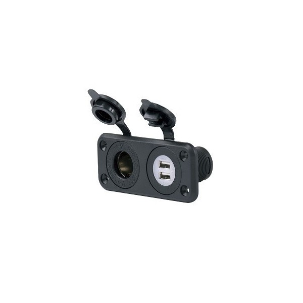 Doppia presa da 12 V-sigaro / USB x2 - N°1 - comptoirnautique.com