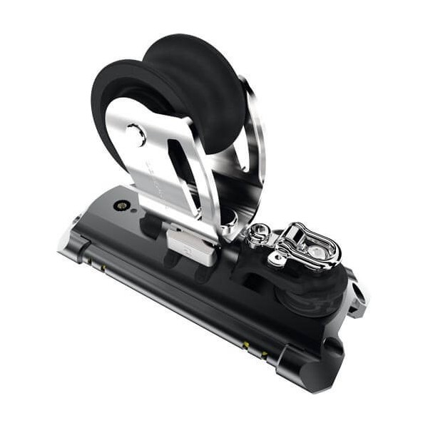 NTR genoa carriage with Torlon balls, 1 control sheave & ringot - T1 - N°1 - comptoirnautique.com