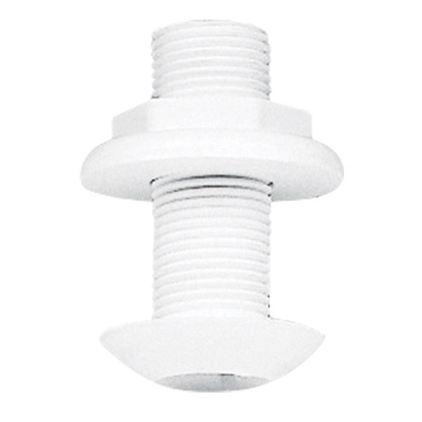 Threaded through-hull with Ø19.5 mm flush collar - N°1 - comptoirnautique.com