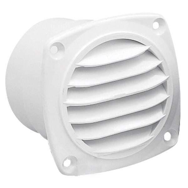 Griglia di ventilazione quadrata con manicotto Ø60 mm - N°1 - comptoirnautique.com