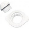 Nipple with oval plug and O-ring without hole - 48 x 36 mm