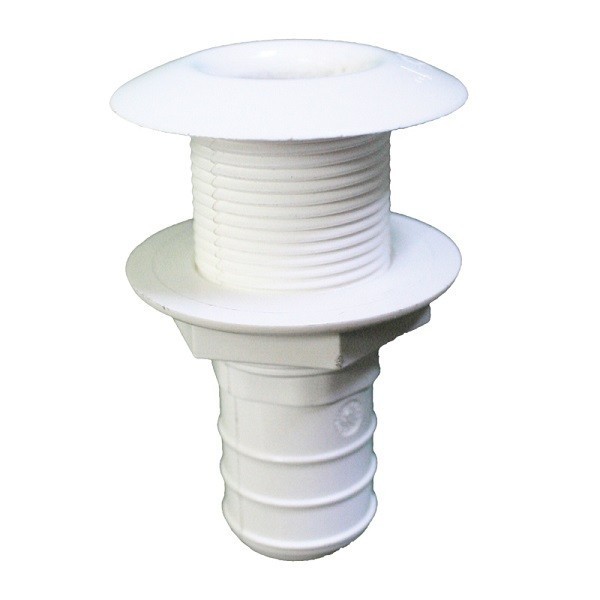 Passe-coque cannelé avec collerette standard Ø19 mm - N°1 - comptoirnautique.com