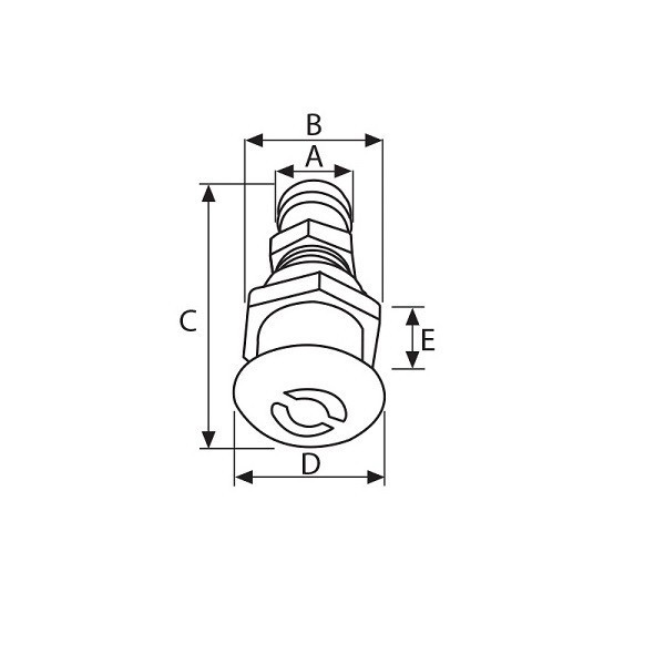Ø29 mm vent - straight - N°2 - comptoirnautique.com