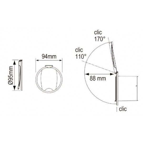 Alloggiamento singolo per miscelatore - N°2 - comptoirnautique.com