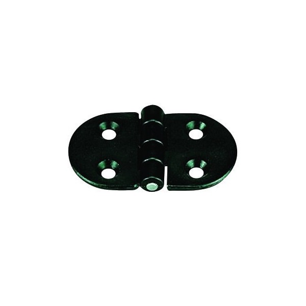 Dobradiça redonda com pino de aço inoxidável 70 x 40 x 4,5 mm - N°1 - comptoirnautique.com