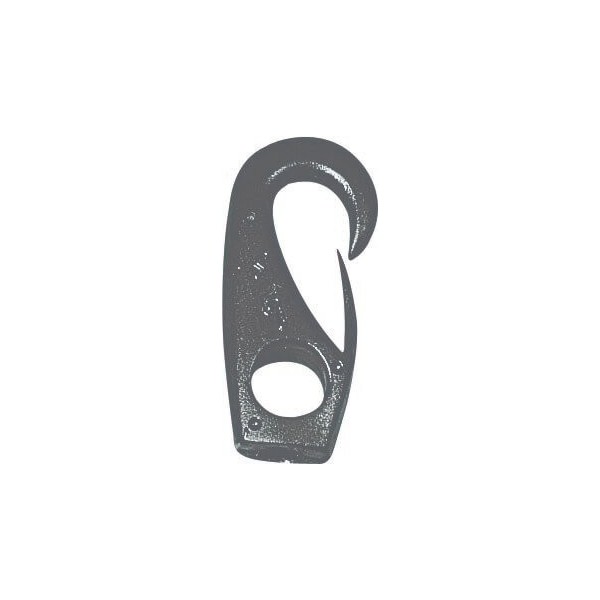 49 mm polyamide snap hook for Ø6 mm bungee cord - N°1 - comptoirnautique.com