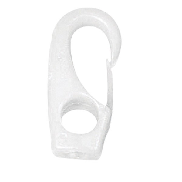 58 mm polyamide snap hook for Ø8 mm bungee cord - N°1 - comptoirnautique.com