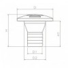 Boccola in plastica con tappo Ø38 mm - N°2 - comptoirnautique.com