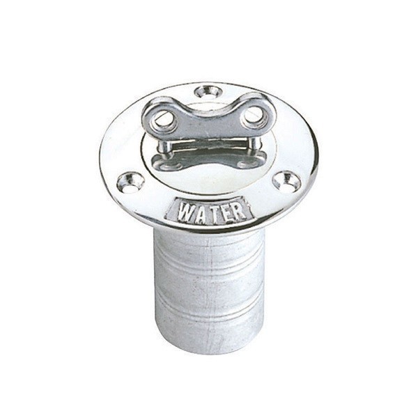 Bocchettone di rifornimento in acciaio inox con chiave a cerniera, Ø38 mm - N°1 - comptoirnautique.com