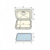Botola di accesso Top Line 460 x 525 mm - grigio - N°2 - comptoirnautique.com