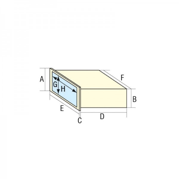 Portello vuoto-Tasca industriale con coperchio 235 x 110 mm - N°2 - comptoirnautique.com