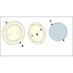 Ø108 mm non-slip screw-on...