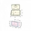 Sportello classico con scatole, cassetti e serratura - 275 x 375 mm - N°2 - comptoirnautique.com
