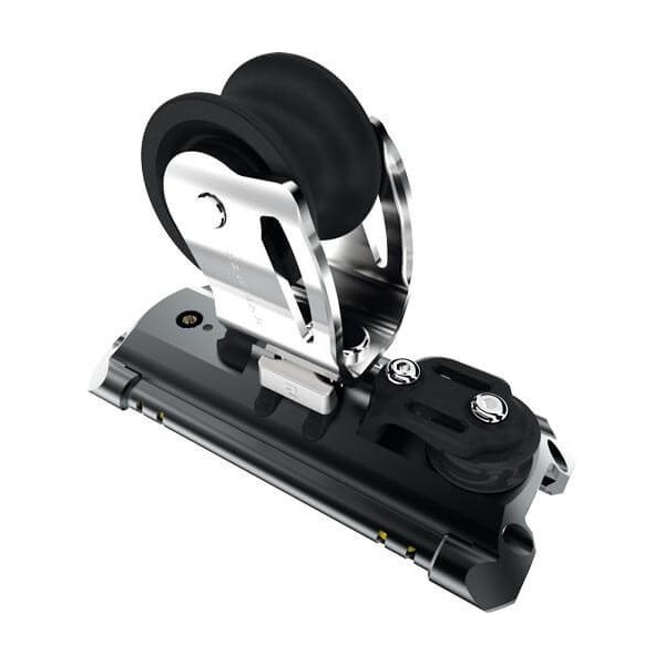 NTR Torlon ball bearing genoa traveller with 1 control sheave - port - T1 - N°1 - comptoirnautique.com