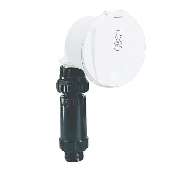 Single water inlet housing, straight spigot - N°1 - comptoirnautique.com