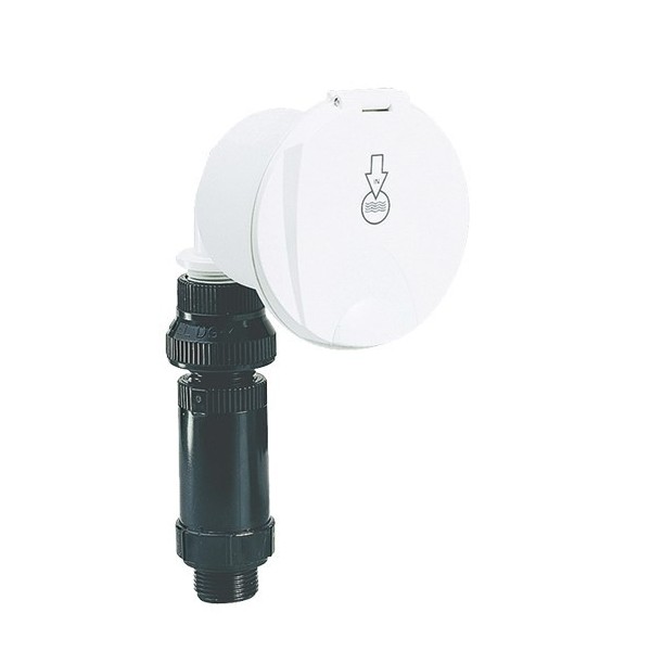 Boîtier simple entrée d'eau, embout coudé - N°1 - comptoirnautique.com
