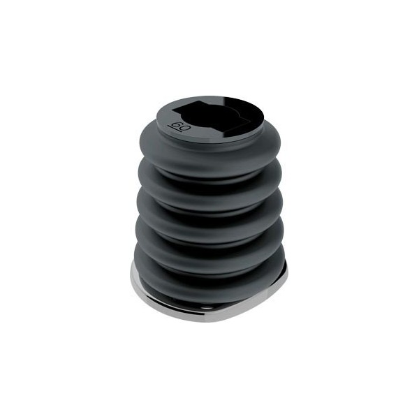 Rubber cardan base with jumper for 50/60 mm pulley - N°1 - comptoirnautique.com