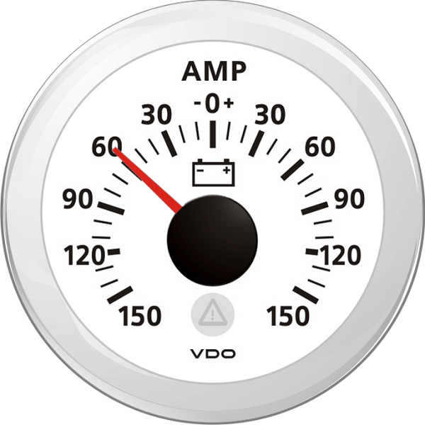 Ammeter -60/+60A - Viewline - N°1 - comptoirnautique.com