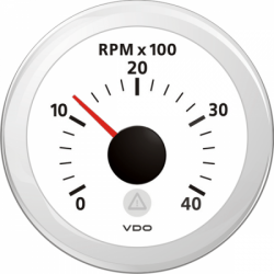 Rev counter - 6000rpm - Ø...