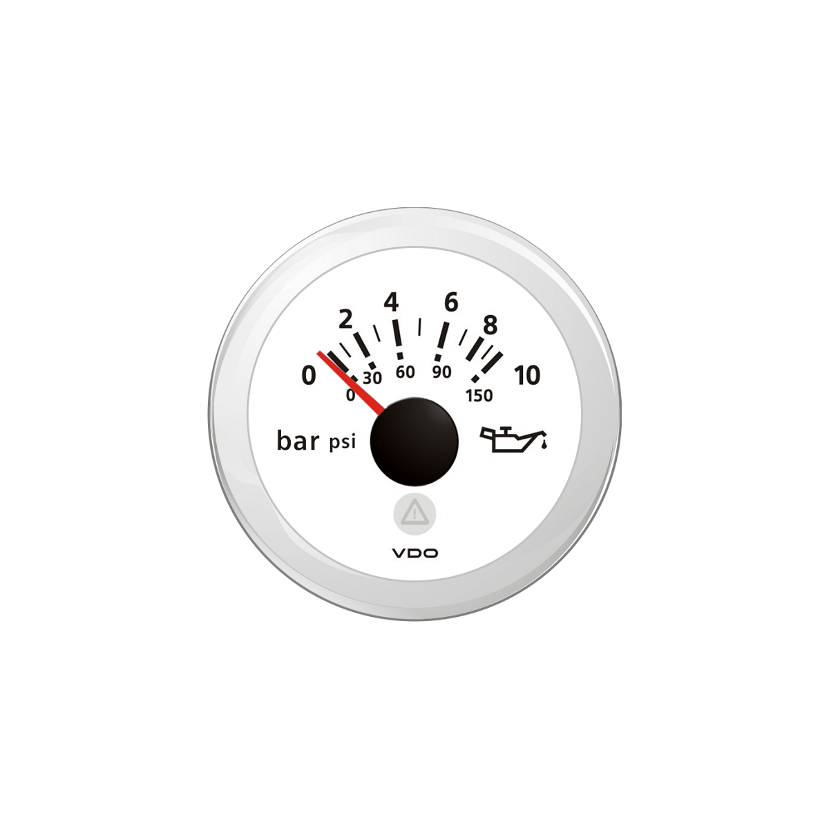 VDO Öldruckmanometer 0 - 10 Bar Schwarz