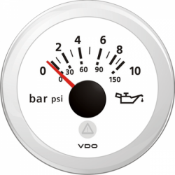 Oil pressure gauge 0-10 bar...