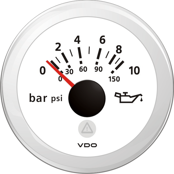 VDO Marine Öldruckmanometer 0-10 bar 0-150 psi - 10-184 Ohm