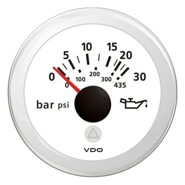 Transmission oil pressure gauge 30 bar - Ø 52 mm - Viewline - N°1 - comptoirnautique.com