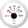 Oil pressure gauge 0-5 bar 0-80 psi - 10-184 Ohm - Viewline - N°1 - comptoirnautique.com