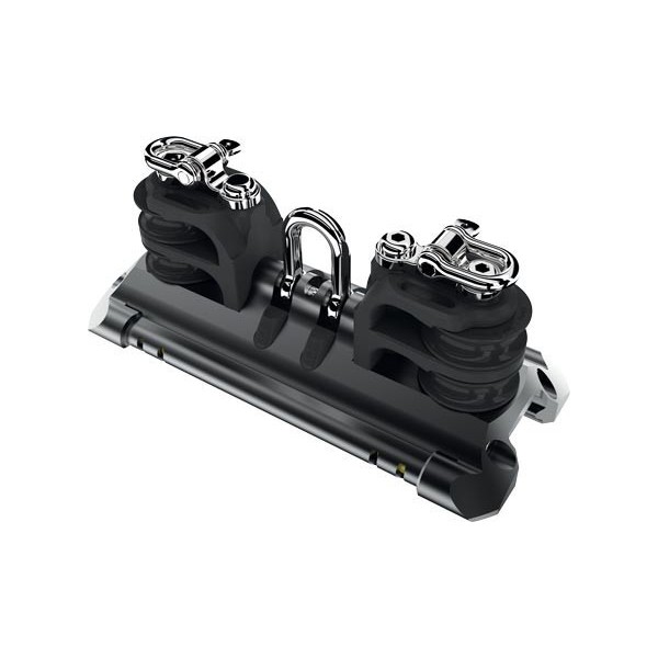 NTR ball bearing HS cart Torlon - shackle, pair of double sheaves & ringot - T1 - N°1 - comptoirnautique.com