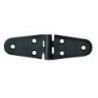 Bisagra oval doble con pasador de acero inoxidable 100 x 40 x 4,5 mm - blanca