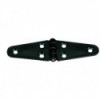 Double oval hinge with stainless steel pin 135 x 40 x 4.5 mm - white - N°1 - comptoirnautique.com
