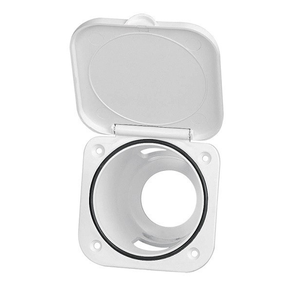 Alloggiamento per doccetta con valvola 9.5x9.5 cm - N°1 - comptoirnautique.com