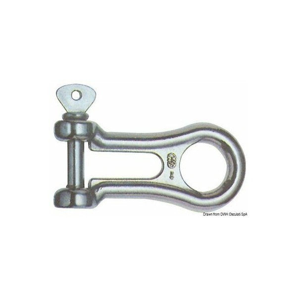 Connettore girevole a catena in acciaio inox da 12 mm - N°1 - comptoirnautique.com