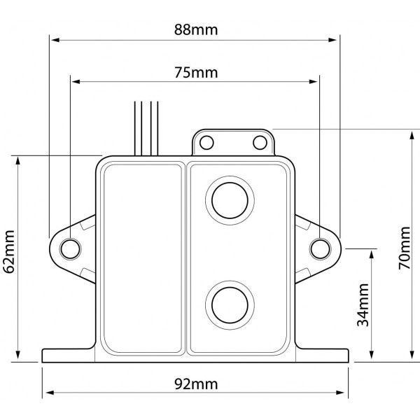 Sblocco elettrico con ritardo di 30 secondi - 12/24V - N°2 - comptoirnautique.com