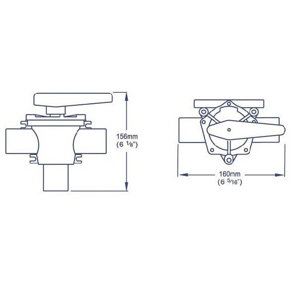 3-way valve - 38 mm - N°2 - comptoirnautique.com