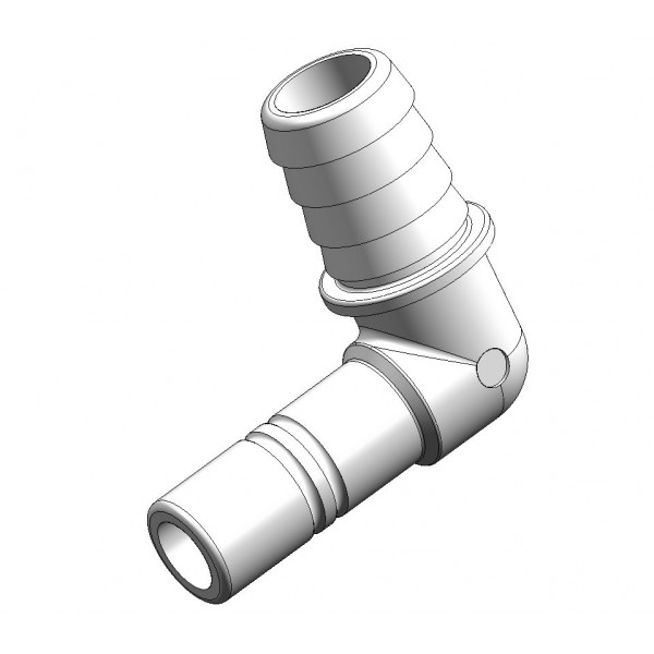 Connessione per tubi flessibili da 3/4" - Raccordo a gomito - N°1 - comptoirnautique.com